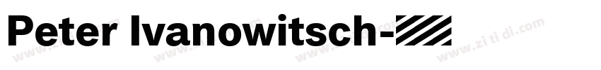 Peter Ivanowitsch字体转换